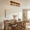 Ventus Brown Solid Wood Ceiling Light