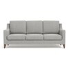 Abbey 3 Seater Fabric Sofa In Vapour Grey Colour