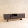 Sculpt Solid Wood TV Unit in Brown Colour