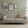 Moss Knit Cotton Cushion Cover  Stone 24X24  Inches