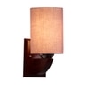Devansh Solid Wood Electric Wall Light in Grey Colour with Grey Shade Count of 1 Light