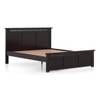 Fidora Solid Wood King Size Non Storage Bed In Mahogany Finish