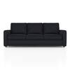 Apollo Compact High Back 3 Seater  Fabric Sofa In Deep blue velvet Colour