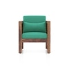 Korai 1 Seater Sofa in Lagoon Green Futon Colour