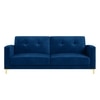 Novelle 3 Seater Click-Clack Sofa cum Bed  in Navy Blue Colour