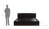 Muses Engineered Wood King  Size Bed With Drawer Storage (Melamine Finish)