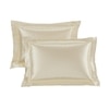 Stoa Paris Satin Pillow Covers,  Premium Plain Pillow Cover Set of 2, 68L x 45W cms - Ivory