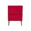Leston Boucle Fabric Lounge Chair in Red Colour
