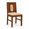 Globally Indian Sabine Solid Sheesham Wood 6 Seater Dining Table Set 6 Chairs Teal Blue