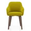 Rochelle Fabric Lounge Chair in Lime Green Colour