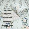 Green Floral 4 Pcs Comforter set with Queen size bedsheet + 2 Pillow covers