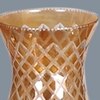 Devansh Metal Electric Wall Light in Antique gold Colour with Lavender Shade Count of 1 Light