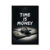 The Castle Decor Time Is Money Motivational Wall Art 8x12 Inch