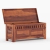 Madhavi Solid Wood Bench in Teak Finish