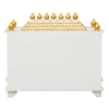 D'Dass White Sheesham and Mdf Wooden Temple For Pooja In Home and Office