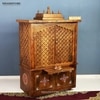 D'Dass Honey Finish Solid Sheesham Wooden Temple For Pooja