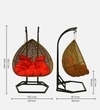 Zermatt Wicker Swing In Beige And Brown Color