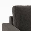 Apollo High Back 1 Seater Fabric Sofa in Smoke Colour