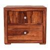 Titus Solid Wood Bedside Table in Honey finish