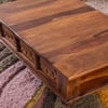 Sierra Hathi Solid Sheesham Wood Storage Coffee Table Natural