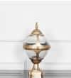 BAYVIEW Antique Gold Outdoor Pedestal Gate Light
