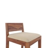 Oribi Solid Wood Dining Chair Set Of 2 In Teak Finish