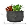 Artificial Succelent Arrangement With Black Planter