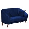 Nilo Velvet 2 Seater Sofa in Navy Blue Colour