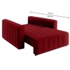 Beliss  Pull Out Sofa cum Bed  in Maroon Colour