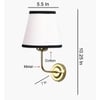Devansh Metal Electric Wall Light in Gold Colour with Multi Shade Count of 1 Light