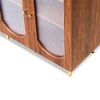 Stellar Multipurpose Storage Cabinet (Tall Size with Upper Shelf, Teak Brown)