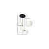 FALSEel White Natural Fiber Cluster Hanging Light