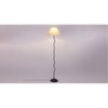 Harper Zig Zag Iron Floor lamp with Cotton Conical off-white shade (Z30)