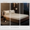 Stoa Paris 300TC UltrSatin Double Bedsheet Set Satin Double Night Ivory