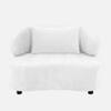Henry Boucle 1 Seater Sofa in White  Color