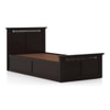 Fidora Solid Wood Single Storage Bed In Mahogany Finish