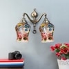 Devansh Metal Electric Wall Light in Multi Colour with Multi Shade Count of 2 Lights