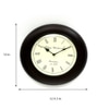 Wooden Black Matt Finish Round Wall Clock By Craft Tree/ Brown Clock