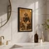 The Castle Decor Funny Lion Sunglasses Toilet Bathroom Wall Art 8x12 Inch