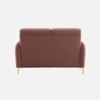 Monly Velvet 2 Seater Sofa Peach Color