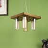 Eliante 4-Light Chandelier, Mild Steel Modern Ceiling Fixture For Living Room, Dining Room