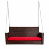Carry Bird Wicker Patio Furniture Outdoor Balcony Swings In Brown And Red Colour