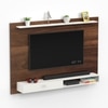 Bluewud Lami Engineered Wood Tvcabinet In Brown Maple & White Finish