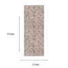 Neulooms Handloom Knotted Reversible Flatweave Runner Rug Chocolate Brown or Ivory 3x6