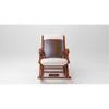 Chelise Solid Wood Rocking Chair in Grey Colour