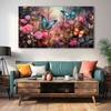 The Castle Decor Butterfly Art Wall Painting Wooden Framed Digital Painting 27x48 Inch