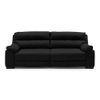 Thiene 3 Seater Leather Sofa in Licorice Colour