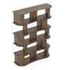 Imola Solid Wood Bookshelf In Danish Walnut Finish
