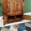 D'Dass Honey Finish Solid Sheesham Wooden Temple For Pooja
