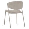 Scandinavian Kory Dining Chair Matte Beige Finish